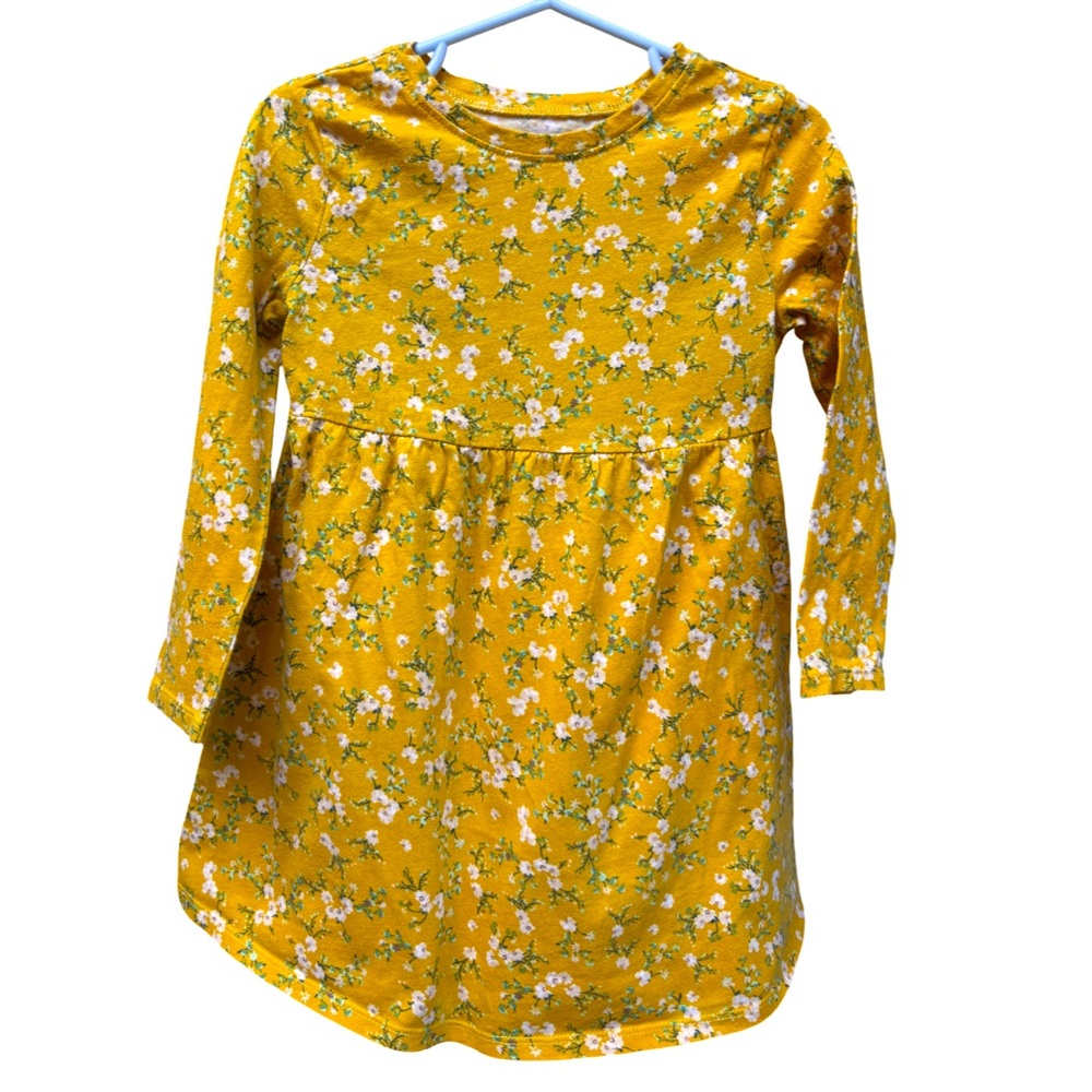Old Navy Yellow Floral Toddler Dress 3T (3 for $12 item)